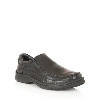 Black leather 'Mackinnon' loafers